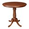 International Concepts 36 in. Round Pedestal Counter Height Table with 2 Emily Counter Height Stools - 3 Piece Set K581-36RT-S6172-2 - alternate 4